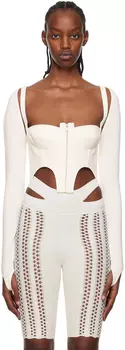 Белая плотная футболка Dion Lee