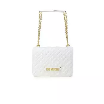 Белая полиэтиленовая сумка LOVE MOSCHINO