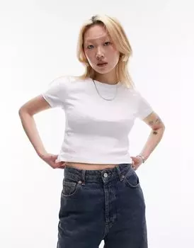 Белая повседневная футболка Topshop