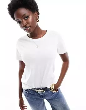 Белая приталенная футболка Cotton On Basic в стиле 90-х Cotton:On