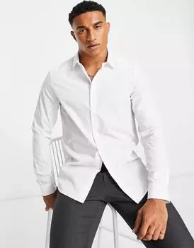 Белая рубашка классического кроя ASOS