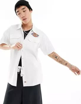 Белая рубашка с карманами Dickies Clintondale