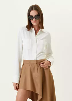 Белая рубашка с карманом Stella McCartney