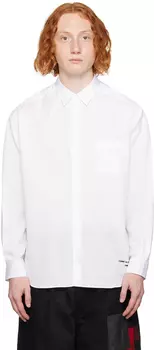 Белая рубашка с вышивкой Comme des Garons