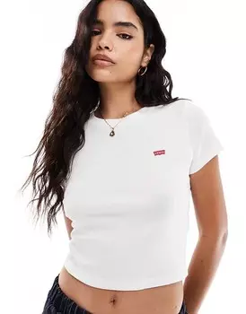 Белая спортивная футболка с логотипом Levi's