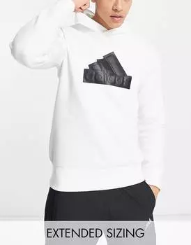 Белая толстовка с капюшоном adidas Sportswear future icons BOS