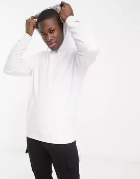 Белая толстовка с капюшоном Jack & Jones