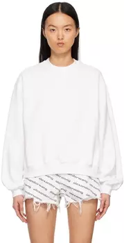Белая толстовка с логотипом Puff alexanderwang.t