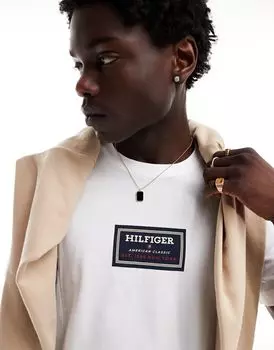Белая трикотажная футболка Tommy Hilfiger