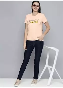 Белая женская футболка Levis