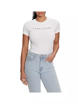Белая женская футболка Tommy Jeans