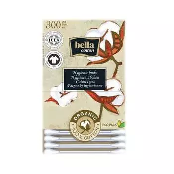 Белла, Вата, Органические ватные палочки, бумажные палочки., Bella