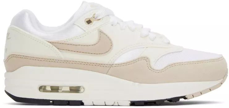 Бело-бежевые кроссовки Nike Air Max 1