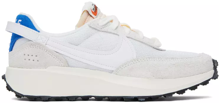 Бело-бежевые винтажные кроссовки Nike Waffle Debut