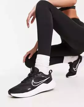 Бело-черные кроссовки Nike Downshifter 12