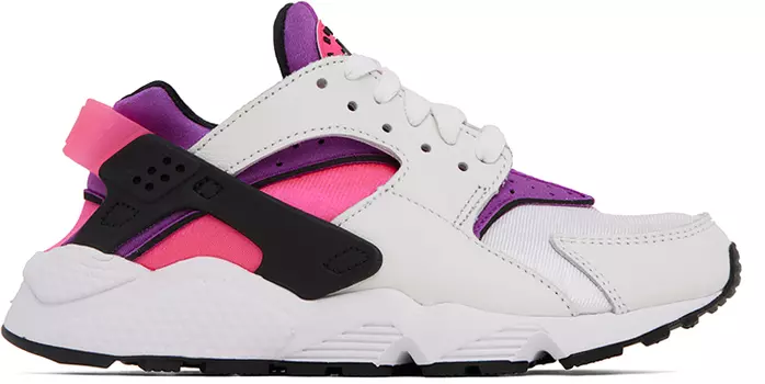 Бело-фиолетовые кроссовки Air Huarache Nike