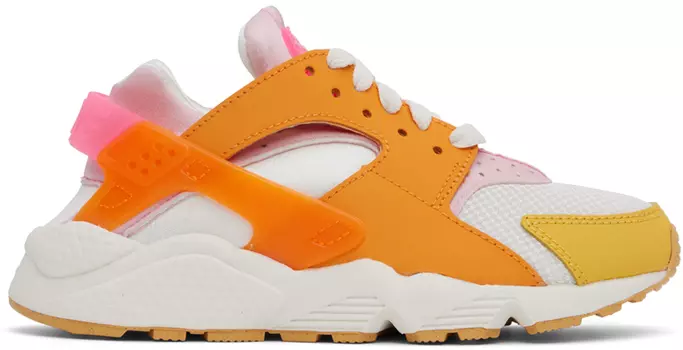 Бело-оранжевые кроссовки Air Huarache Nike