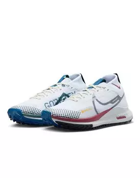 Бело-разноцветные кроссовки Nike Pegasus Trail 4 GTX