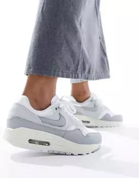 Бело-серые кроссовки Nike Air Max 1
