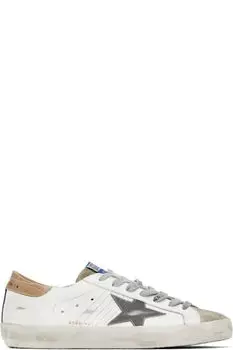 Бело-серые кроссовки Super-Star Golden Goose