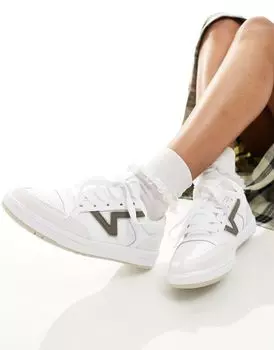 Бело-серые кроссовки Vans Lowland