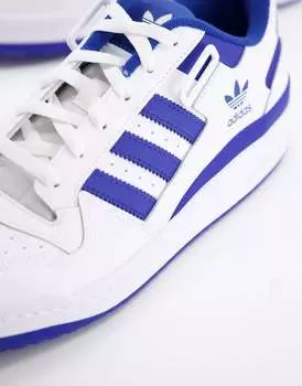 Бело-синие кроссовки adidas Originals Forum Low