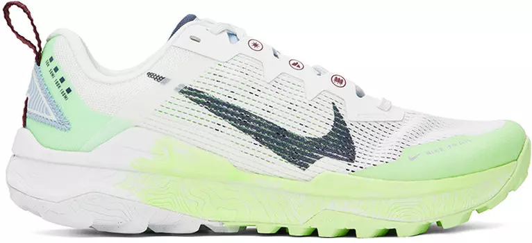 Бело-зеленые кроссовки Wildhorse 8 Nike