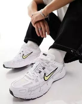 Бело-желтые кроссовки Nike P-6000