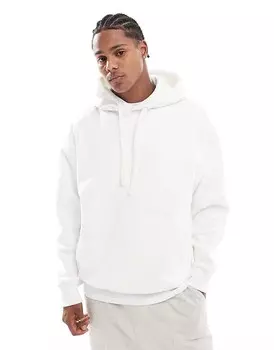 Белое базовое худи Pull&Bear