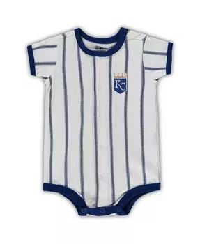 Белое боди Royal Kansas City Royals Power Hitter для новорожденныхс короткими рукавами Outerstuff, белый
