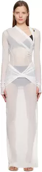Белое платье-макси Le Papier 'La Robe Piombone' Jacquemus
