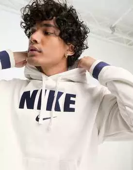 Белоснежная флисовая худи Nike Retro