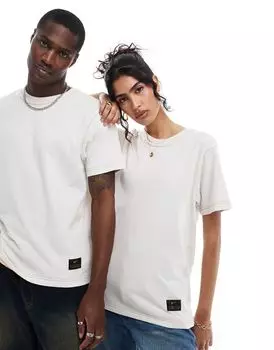 Белоснежная трикотажная футболка унисекс Nike Life