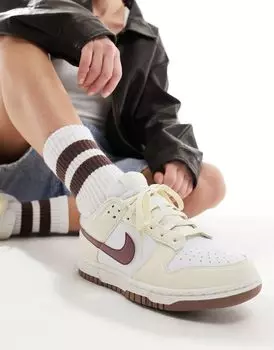 Белоснежные кроссовки Nike Dunk Low NN