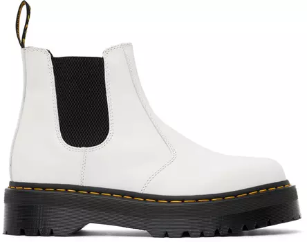 Белые ботинки челси 2976 Dr. Martens