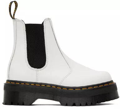 Белые ботинки челси 2976 Dr. Martens