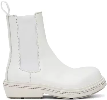 Белые ботинки челси Fireman Bottega Veneta