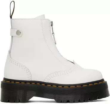 Белые ботинки джетта Dr. Martens