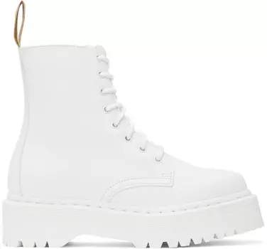 Белые ботинки на платформе Jadon II Dr. Martens