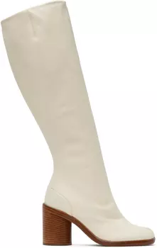 Белые ботинки таби Maison Margiela