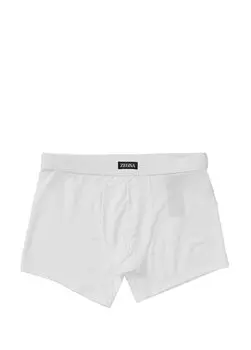Белые боксеры с логотипом Zegna