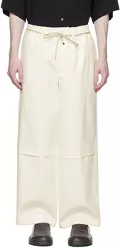 Белые двойные брюки Emporio Armani