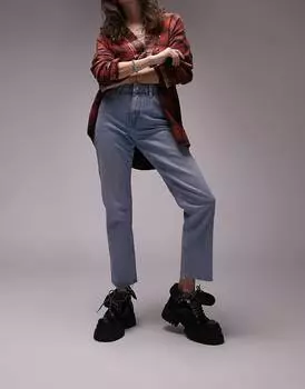 Белые джинсы прямого кроя Topshop