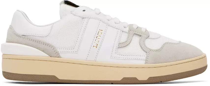 Белые глиняные кроссовки Lanvin