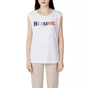 Белые хлопковые топ и футболка Blauer