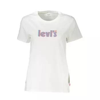 Белые хлопковые топ и футболка Levis