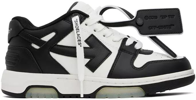 Белые и черные кроссовки для офиса Off-White, белый/черный