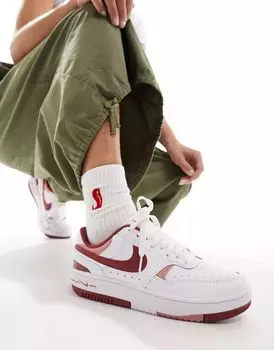 Белые и темно-оранжевые кроссовки Nike Gamma Force