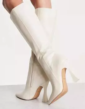 Белые кожаные ботинки ALDO Vonteese