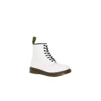 Белые кожаные ботинки Dr. Martens